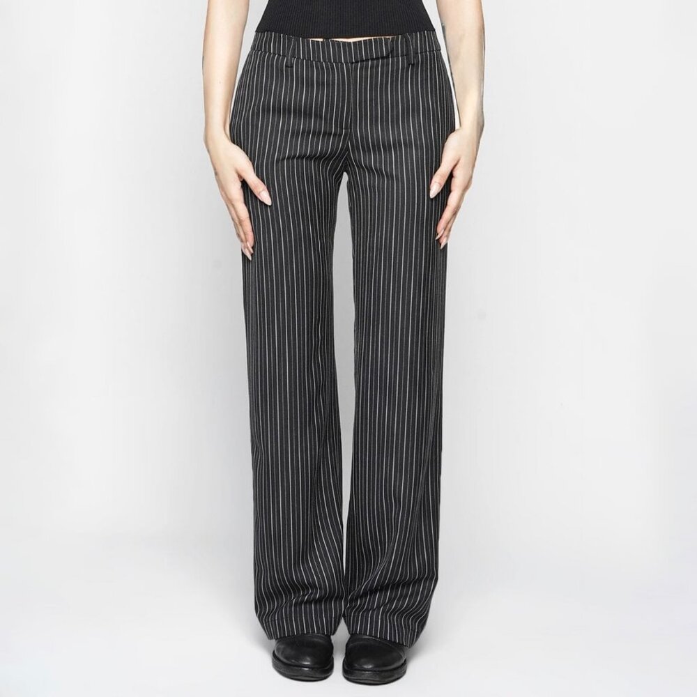 BNWT NOCTEX AMELIE PANTS IN BLACK STRIPE SIZE LARGE